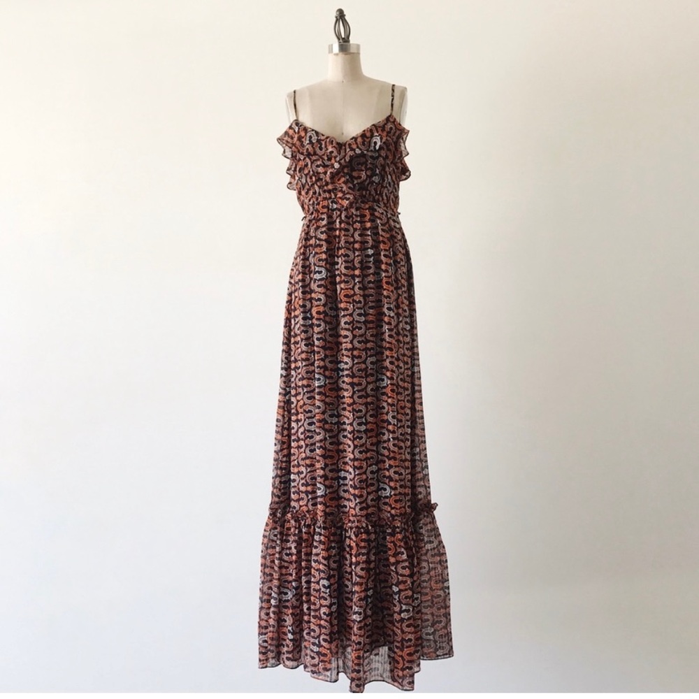 Milly NY silk maxi dress